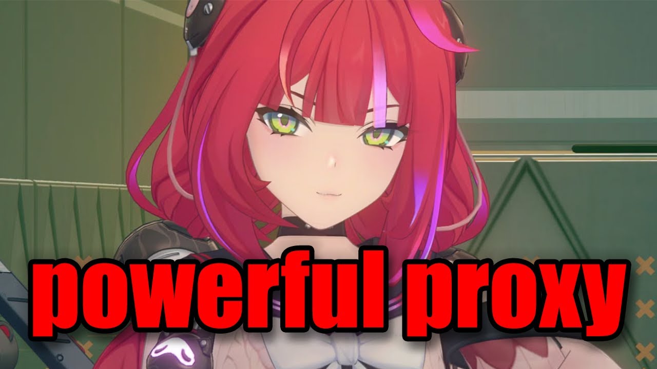 yuzuha is a powerful proxy in the anime mobile game zenless zone zero