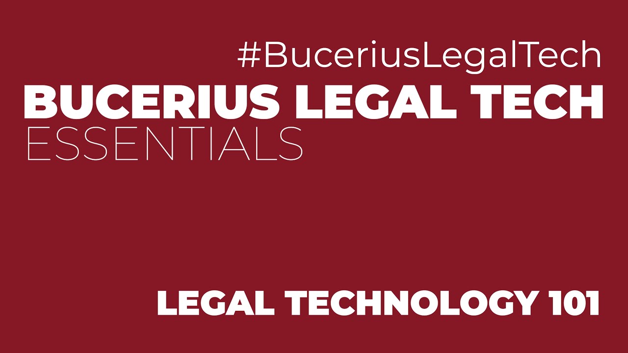 Introduction / Legal Technology 101