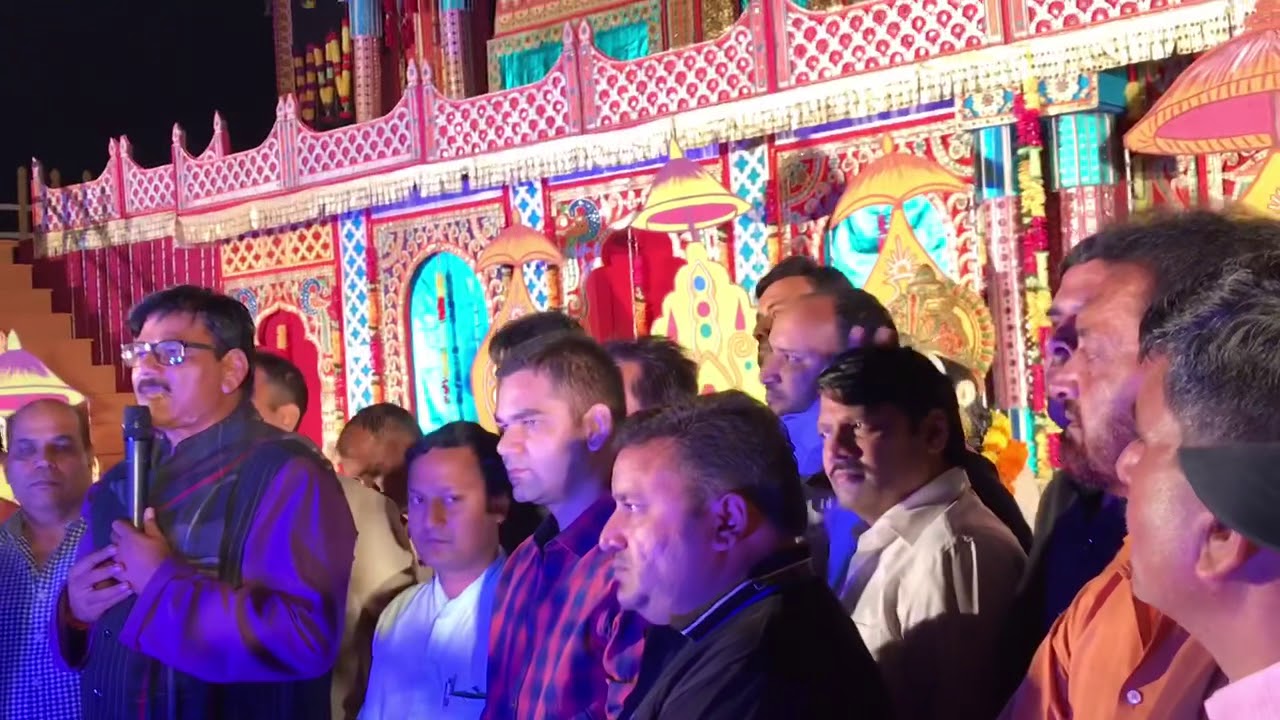 Dhirendra Singh Jewar MLA address to Ram Bhakts from Ramleela Stage
