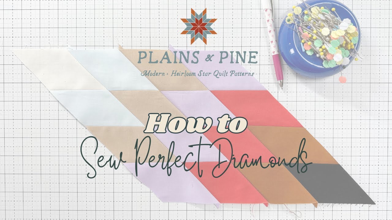 How to Sew Perfect Diamonds