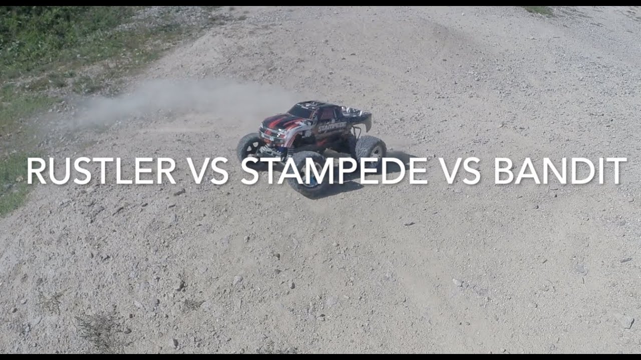Traxxas Brushed 2wd Rustler versus Stampede versus Bandit