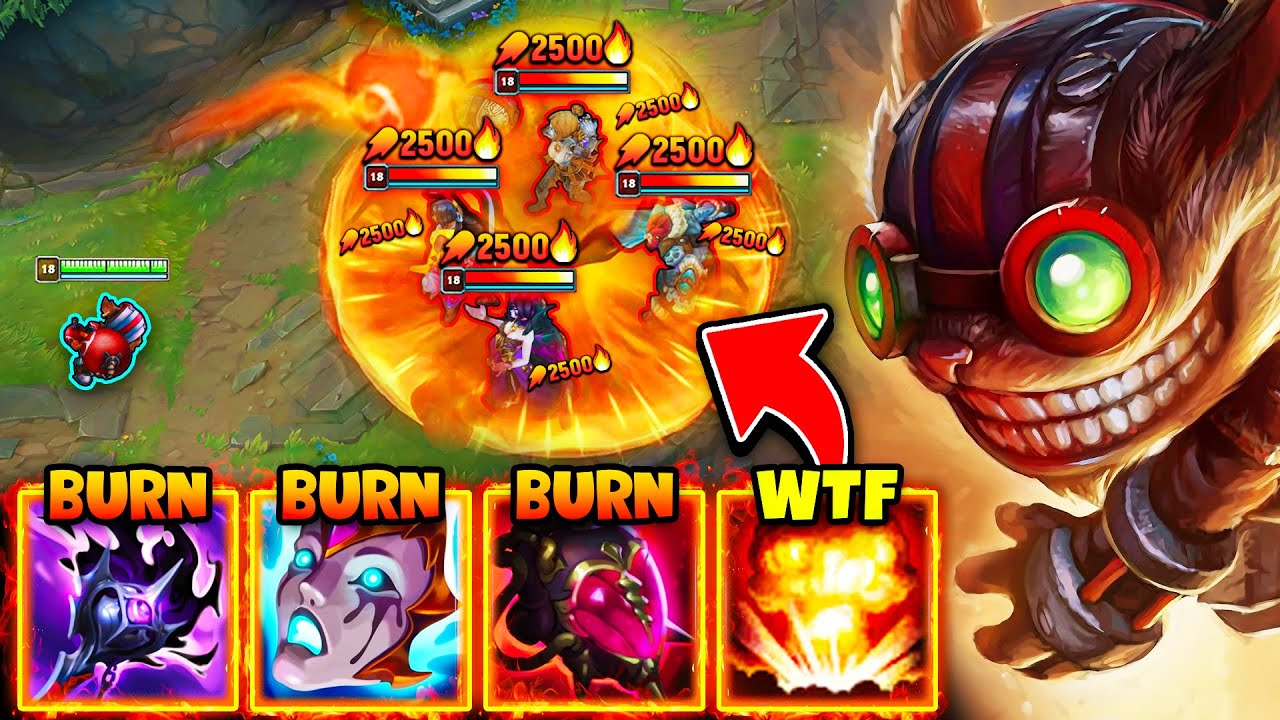Ziggs but my bombs burn your entire health bar (TRIPLE BURN ZIGGS)