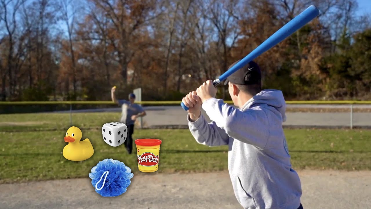 Who Can Hit These Random Objects the Furthest with a Blitzball Bat?