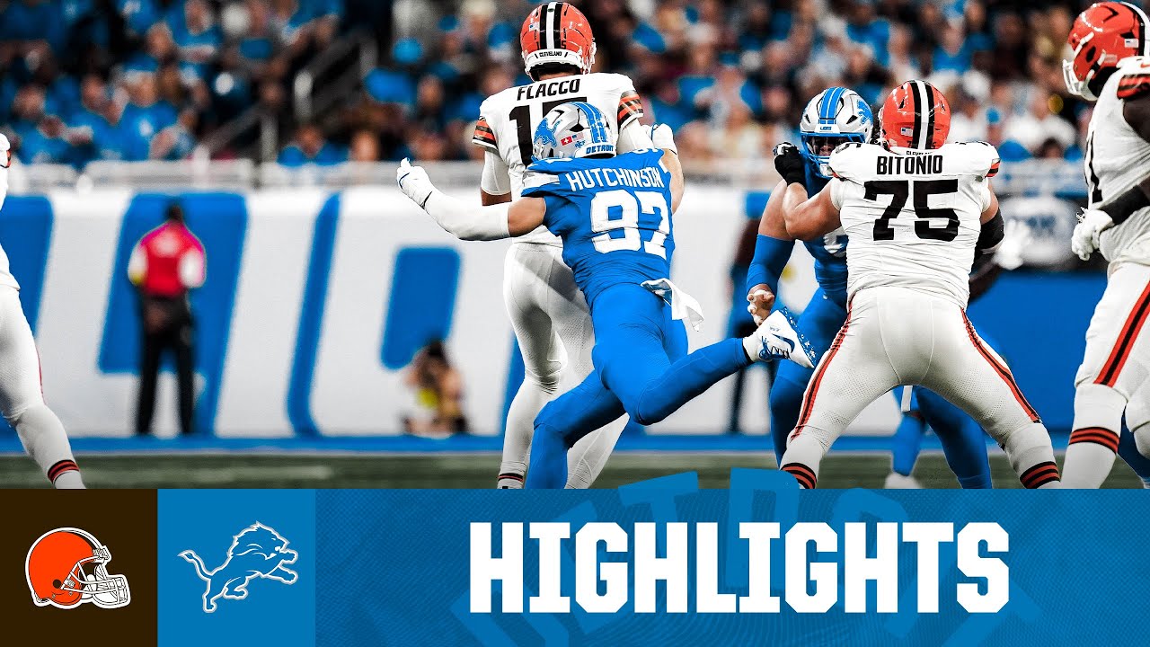 Detroit Lions win 3rd STRAIGHT w/34-10 victory vs. Browns | 2025 NFL Season Highlights