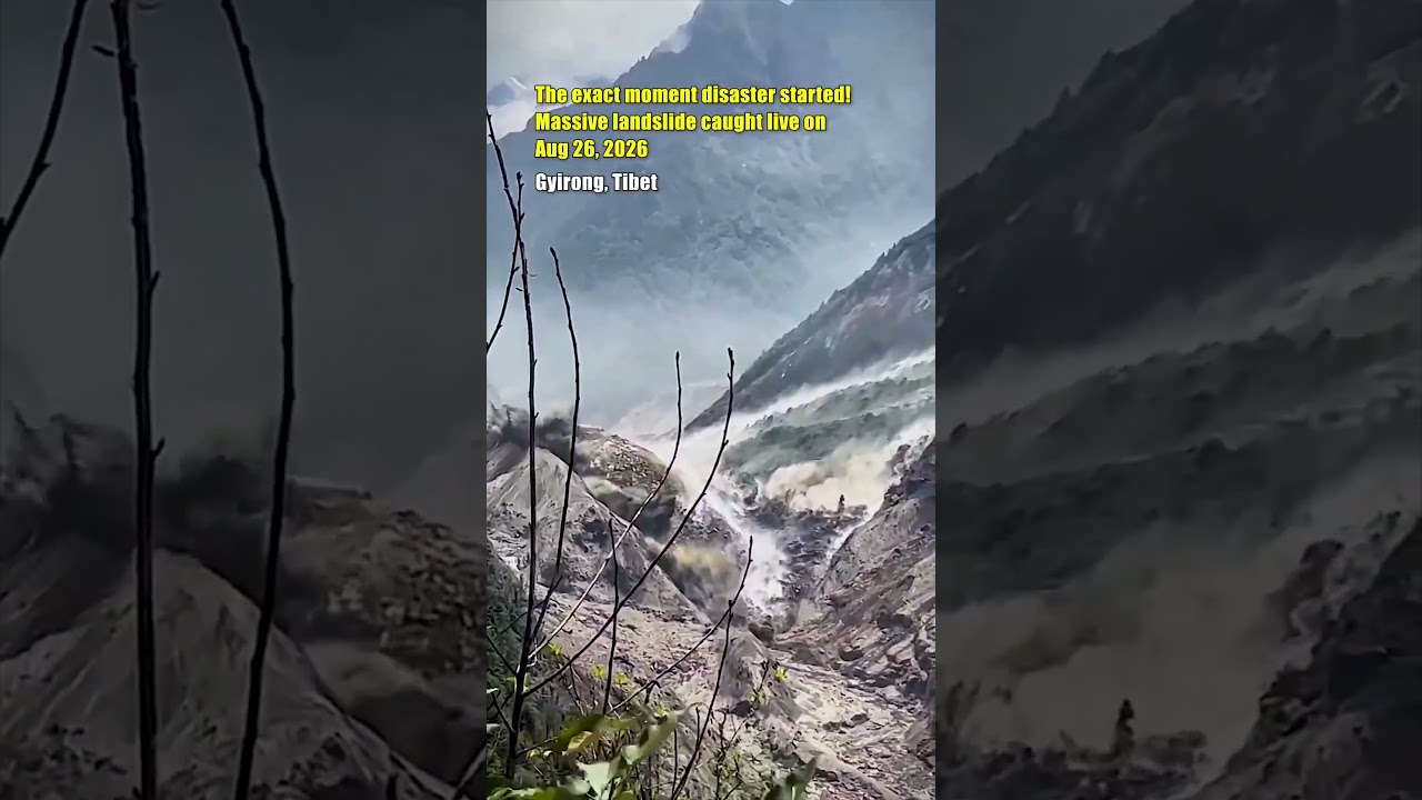 The exact moment disaster started! Massive landslide caught live on Aug 26, 2026 | Nepal Flood