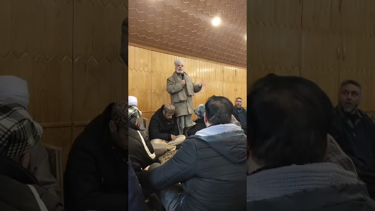 Moulana Showkat Hussain Kent Sahib at Zakura on the eve of Marhoom Fazil Haq Keng 15.12.25