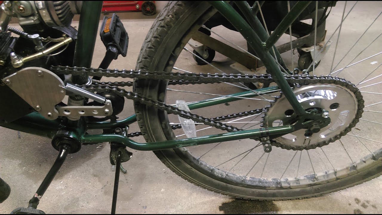 Motorized Bicycle Must Have Parts! Rear Hub Sprocket Adapter and Chain Tensioner Idler Upgrades.