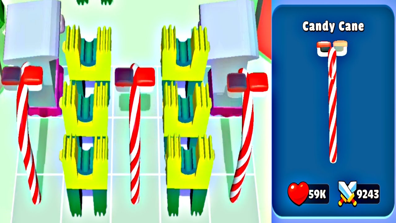 Merge Alphabet Food Battle New Character Candy Cane New Update Android, Ios Gameplay