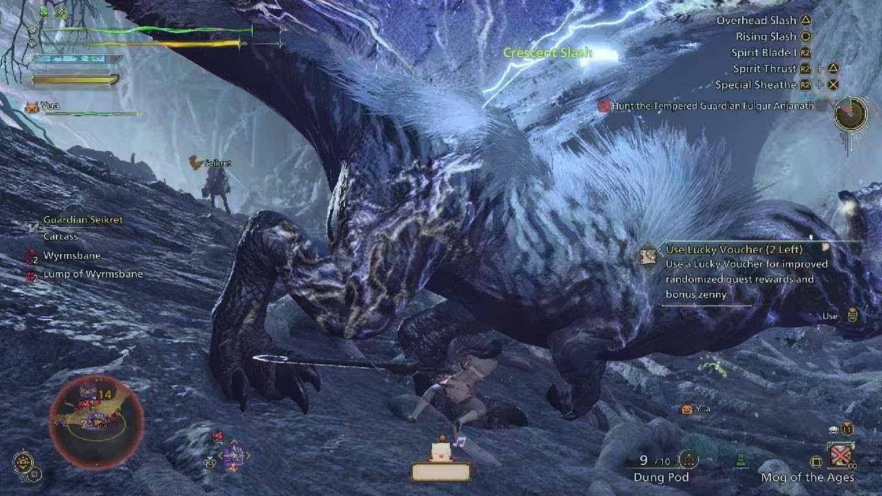 Monster Hunter Wilds Tempered Guardian Fulgar Anjanath