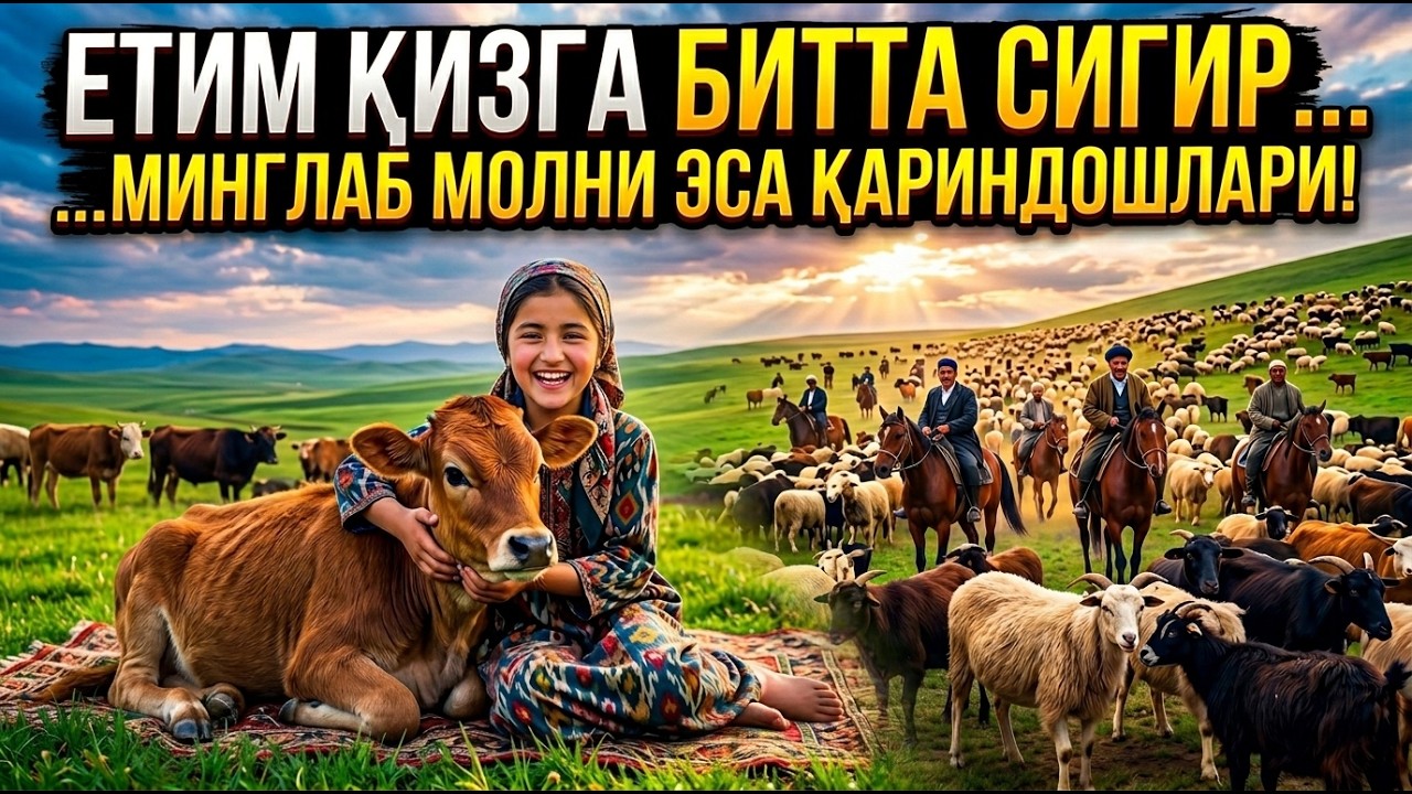 ОТА-ОНАСИ ВАФОТ ЭТГАЧ, 18 ЁШЛИ ЕТИМ ҚИЗГА АТИГИ БИТТА СИГИР БЕРИБ, ҚОЛГАН МИНГЛАБ ЧОРВА МОЛЛАРИНИ