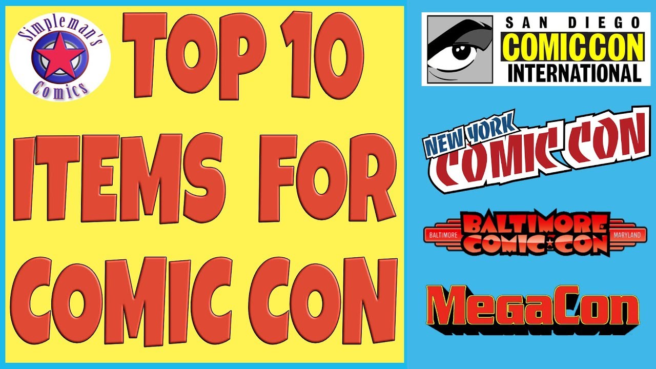 Top 10 Items You Must Take to Comic Con