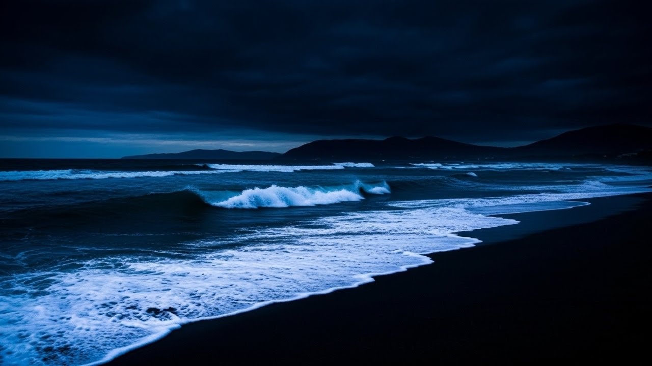 Ocean Waves For Deep Sleep | Dark Screen 10 Hours | Fall Asleep Fast And Stay Asleep All Night