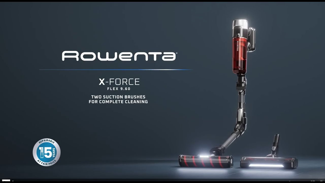 X-Force Flex 9.60: Two suction brushes for complete cleaning | Rowenta
