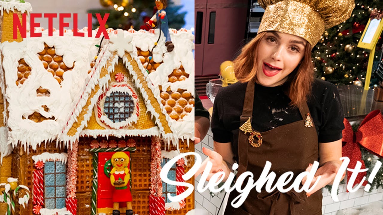 Let It Snow Cast Bakes a Gingerbread House | Sleighed It! | Full Episode | Netflix