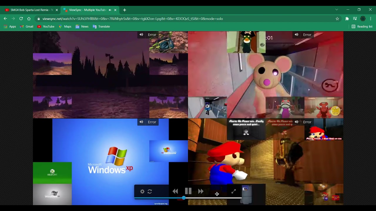 Siren vs Roblox piggy vs Windows XP and Xbox vs SMG4 has a sparta lost remix
