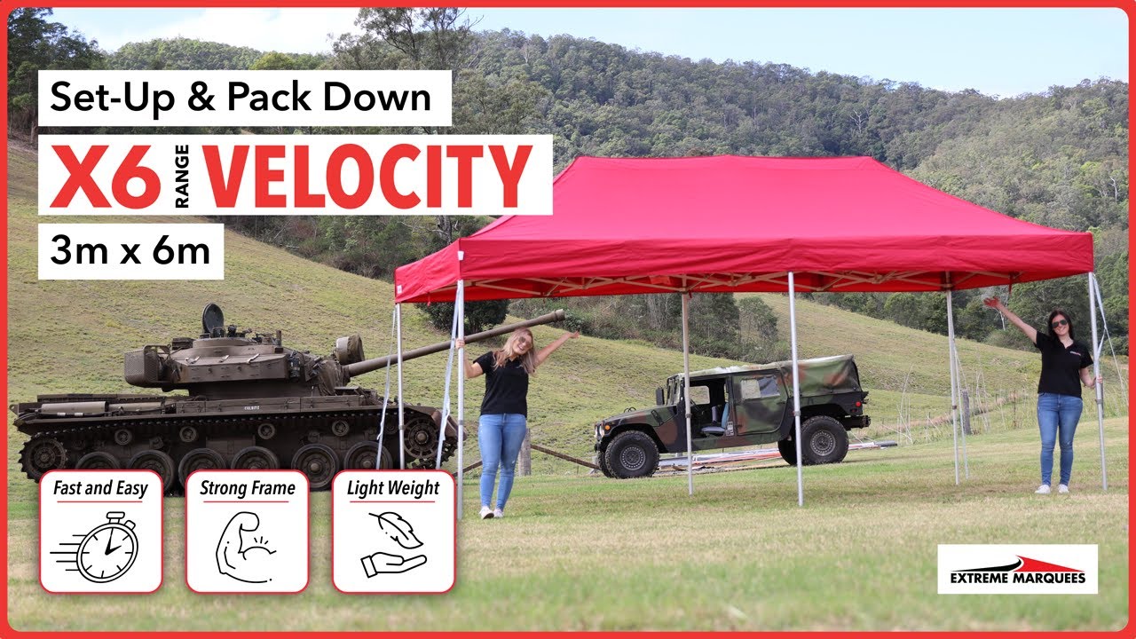 How to Setup and Pack Down an X6 Velocity 3m x 6m Marquee | Extreme Marquees