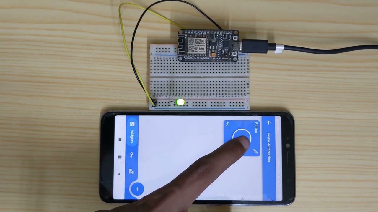 ThingsLinker output for LED using ThingsLinker Button