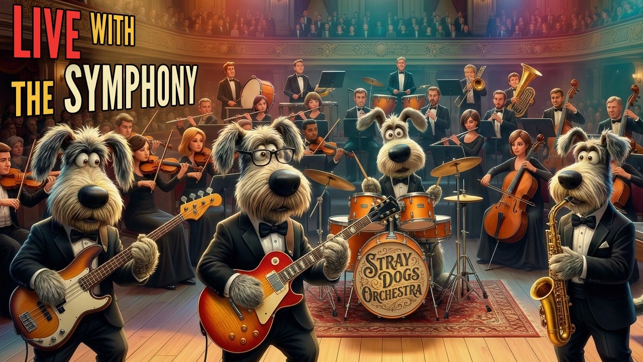 🔴 LIVE: Soft Jazz with Full Symphony Orchestra - Stray Dogs Orchestra