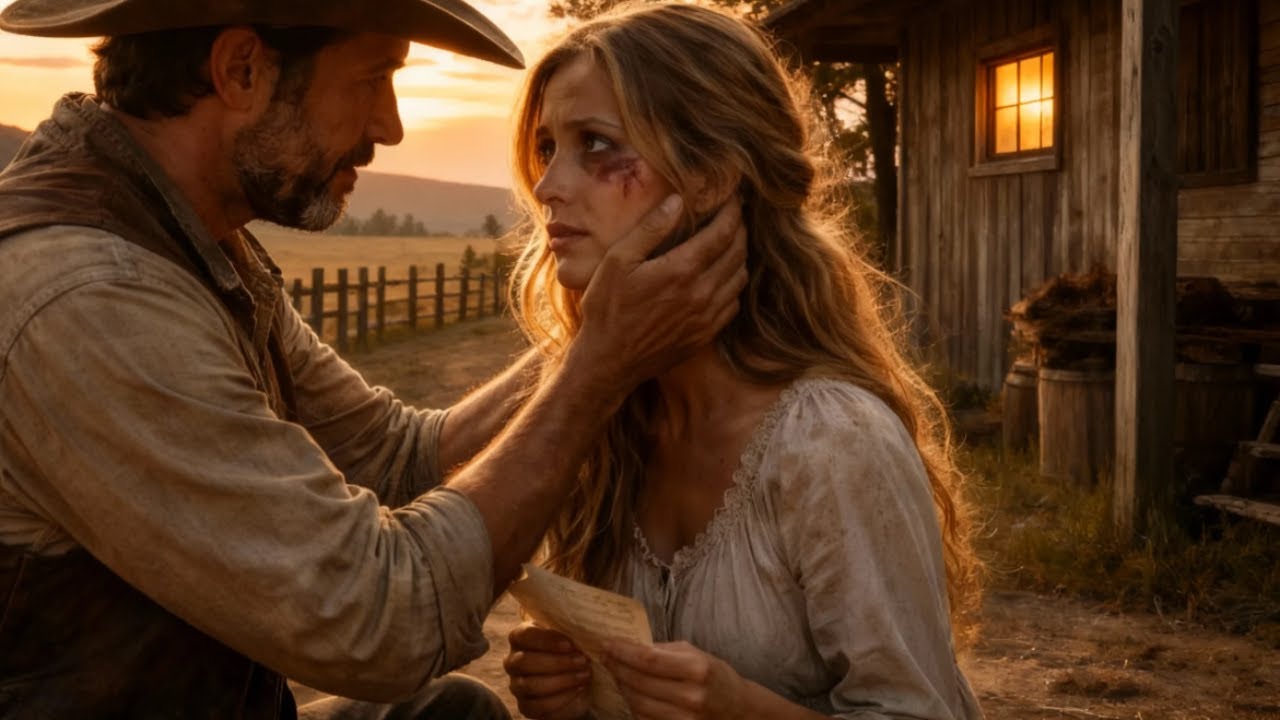 Farmer Found a Mail-Order Bride with a Bruised Face and a Note—He Said, “You’re Not Alone Anymore”
