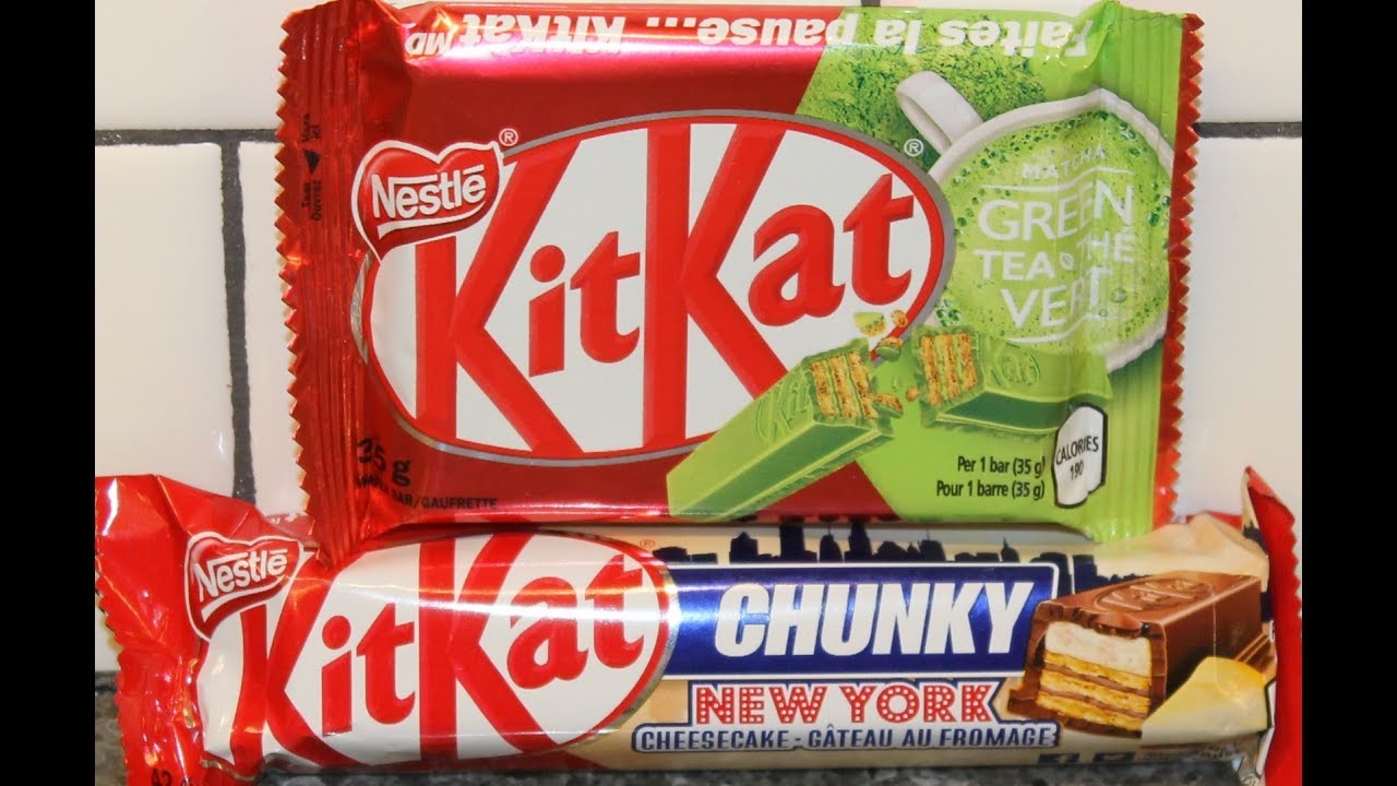 Nestle Kit Kat Green Tea and Chunky New York Cheesecake Candy Bar Review