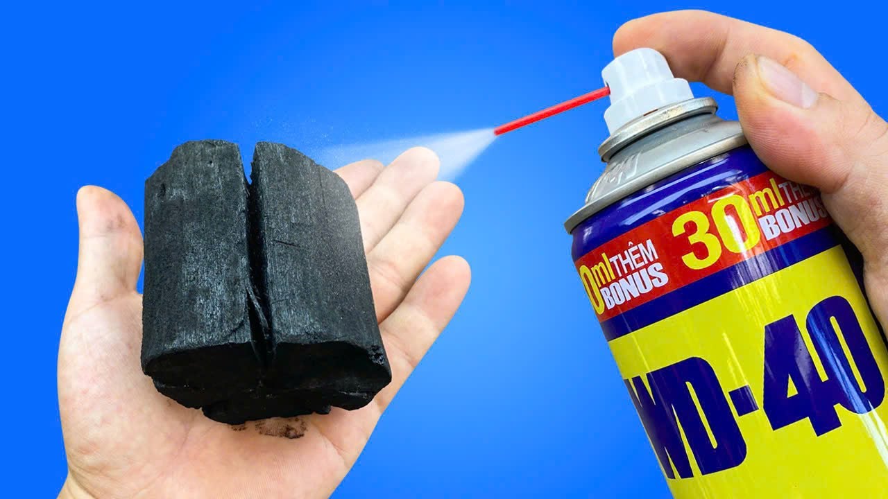Смешайте WD 40 с углем! Каждый дом нуждается в этом, но никто этого не делает!