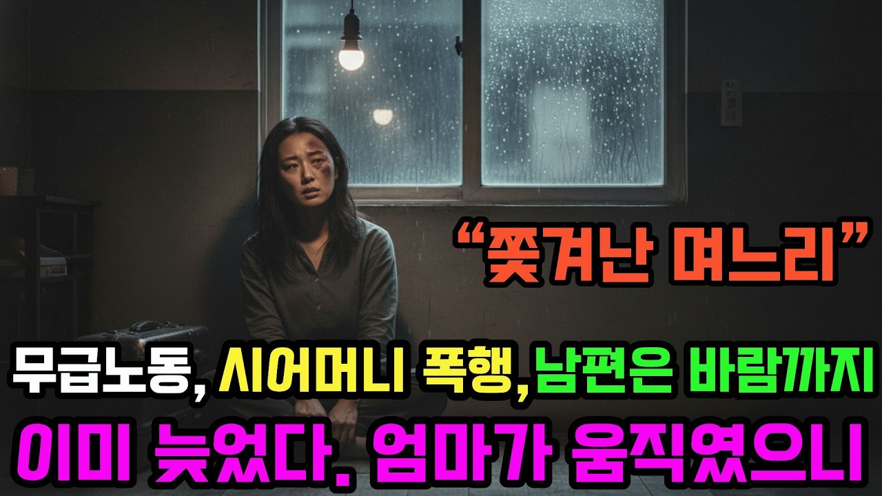 6년 무급노동 시킨 시어머니가 몰랐던 것 | 쫓겨난 며느리의 엄마는 전설이었다#시댁갑질 #며느리 #복수 #모녀