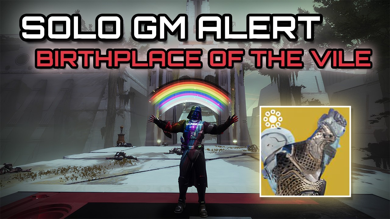 Solo Grandmaster Alert Birthplace of the Vile | Titan Lord Vador Gameplay - Destiny 2