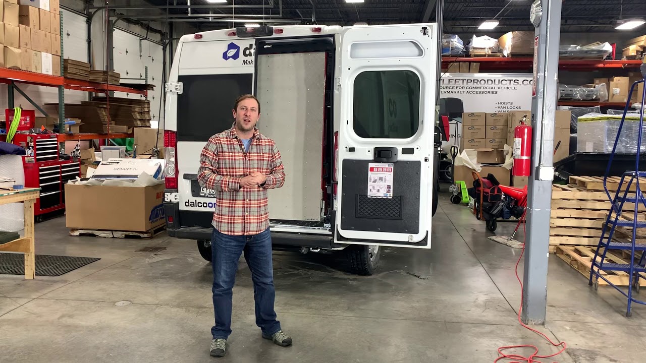High Capacity internal & external swivel loading ramp in a High Roof Dodge Ram Promaster