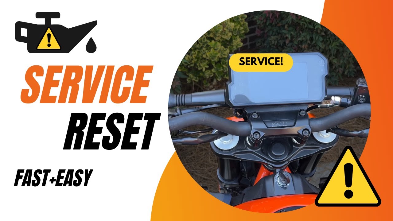 Как сбросить напоминание о техническом обслуживании KTM Duke 390 | БЫСТРО и просто
