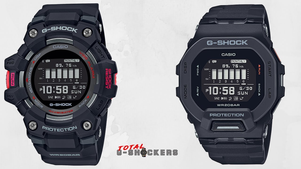 Casio G-Shock G-SQUAD GBD100-1 vs GBD200-1 Fitness Tracker