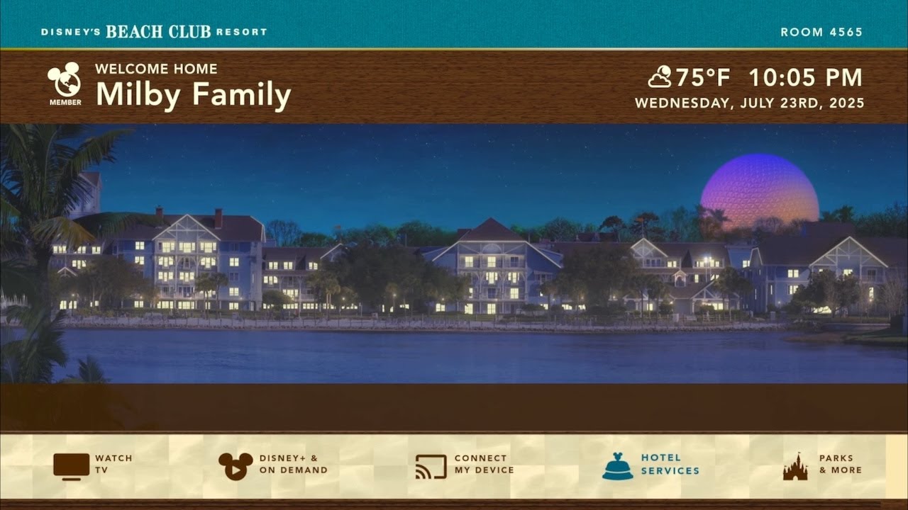 Beach Club Resort Splash Screen @ WDW - Disney Resort TV
