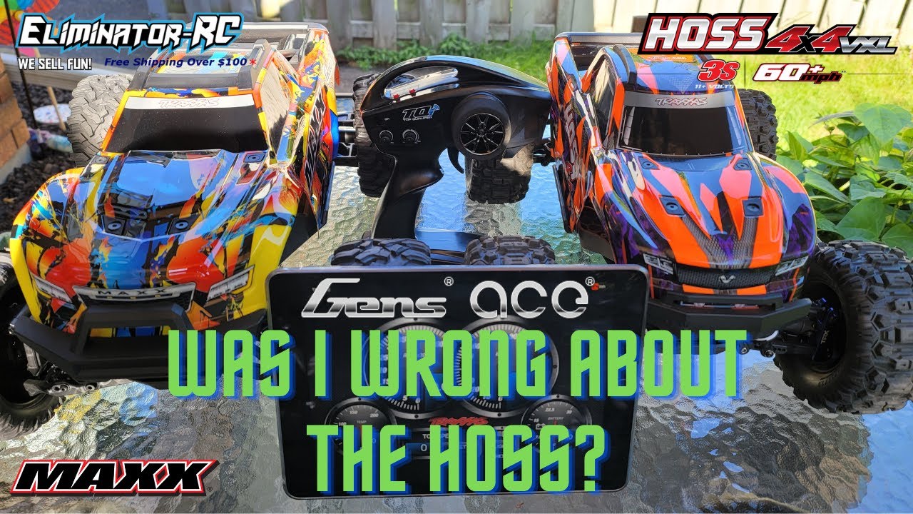 Traxxas Maxx 4s & Hoss 4x4 Vxl bash ( Gensace equipped)