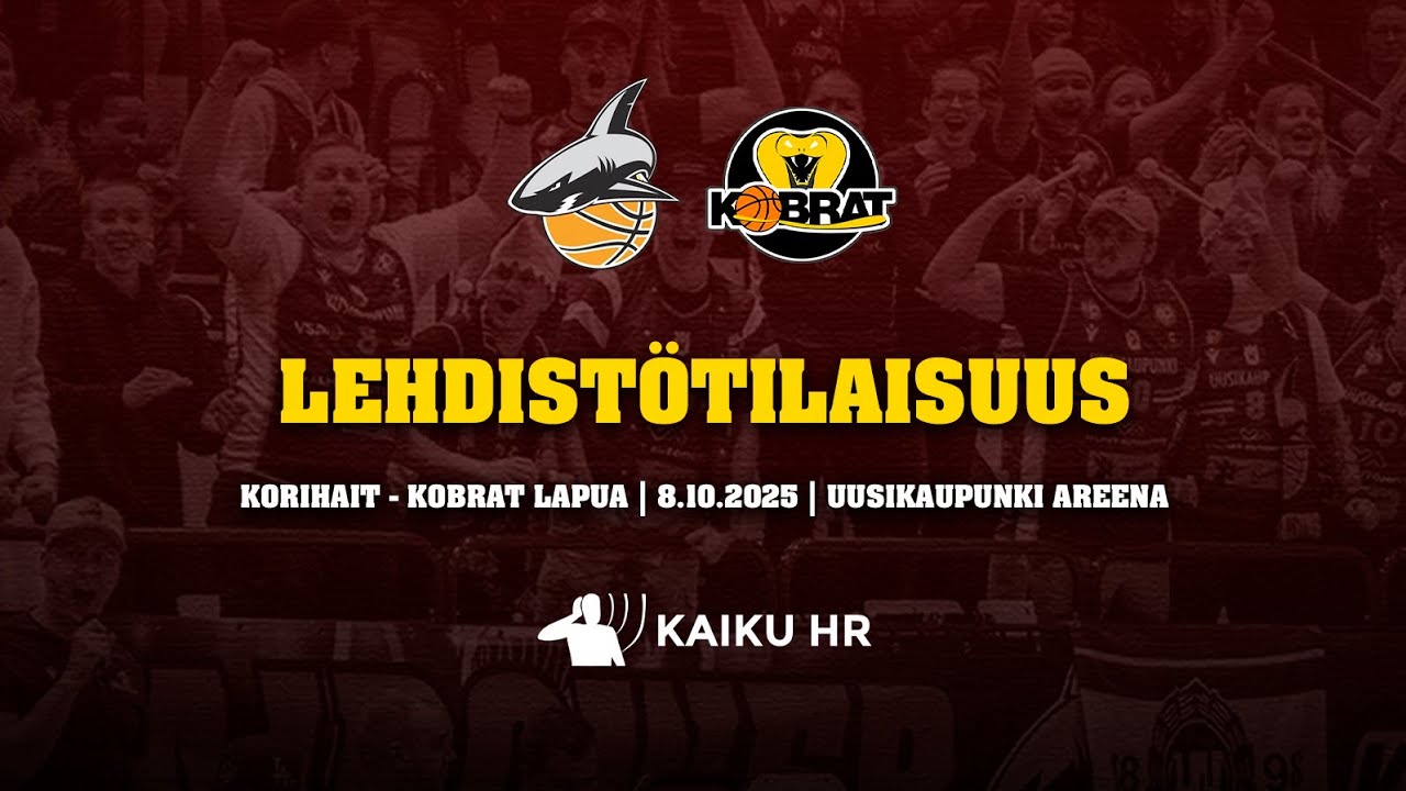 Korihait – Kobrat Lapua 8.10.2025 | Lehdistötilaisuus