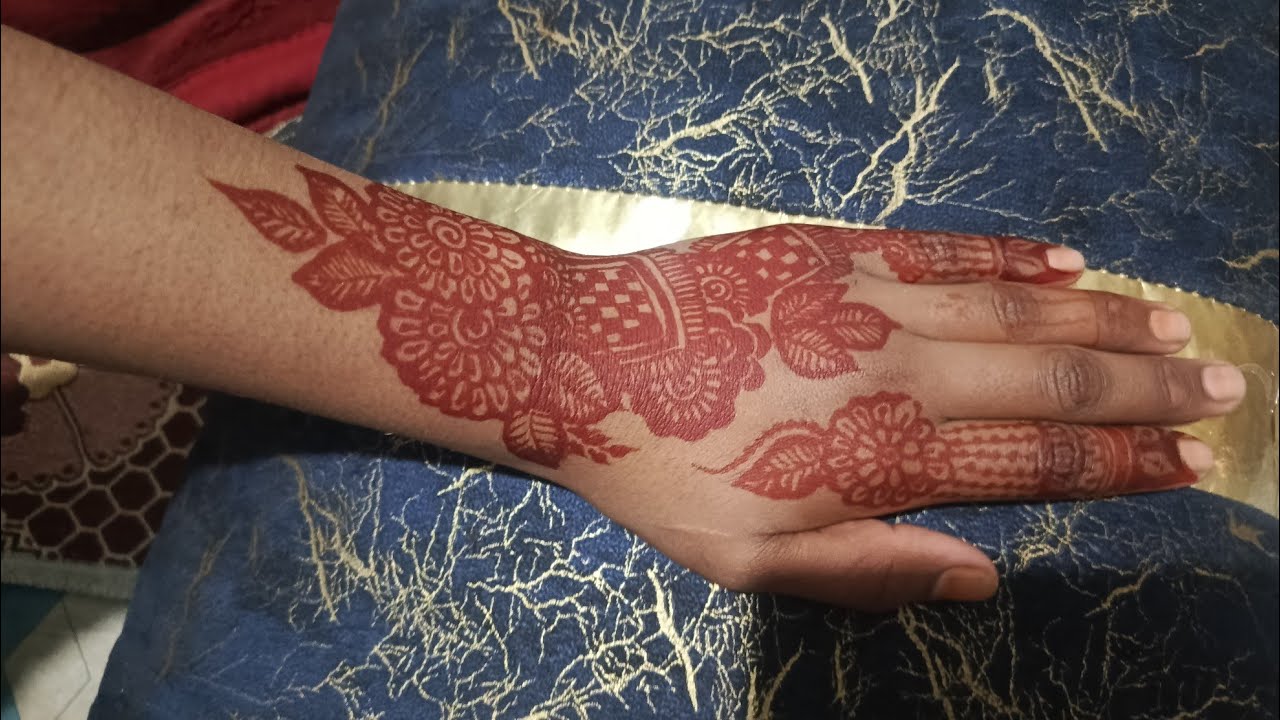 Elegant Bridal Mehndi Design on Client Hand | Latest Mehndi Art 2025 | GlamRush