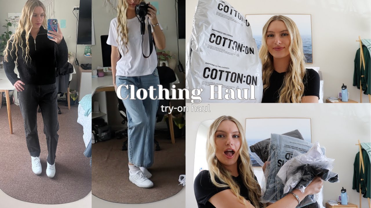 Cotton On Clothing Haul - try-on haul