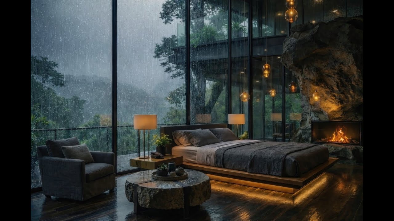 Rain Sounds for Sleeping | Gentle Rain + Soft Piano for Insomnia