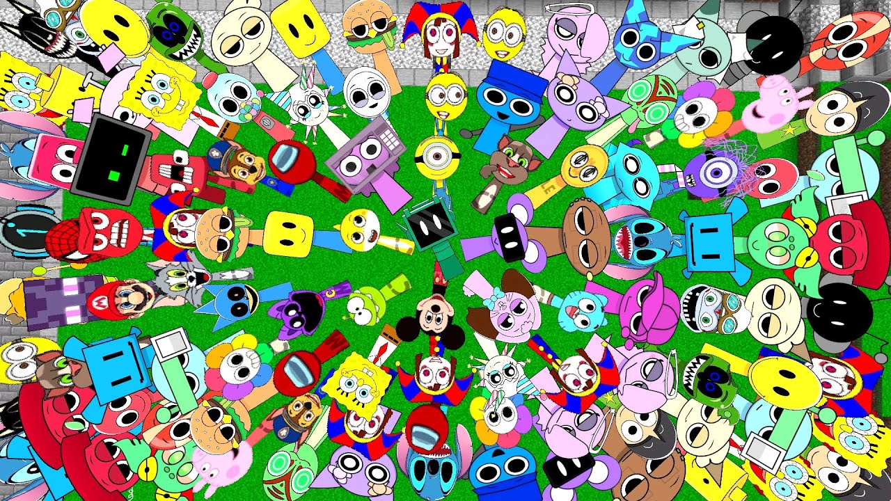 Too Much SPRUNKI OC Nextbots in Maze Minecraft PE