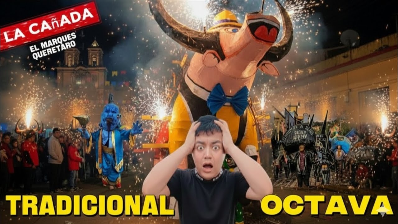 Tradicional Octava / Toros Monumentales (La Cañada el Marqués Queretaro)🔥🐮🎡🎢