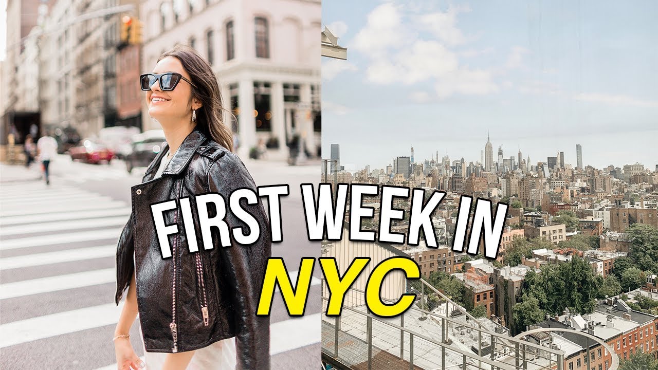 MY FIRST WEEK LIVING IN NYC: trader joes grocery haul, nyfw, exploring my neighborhood