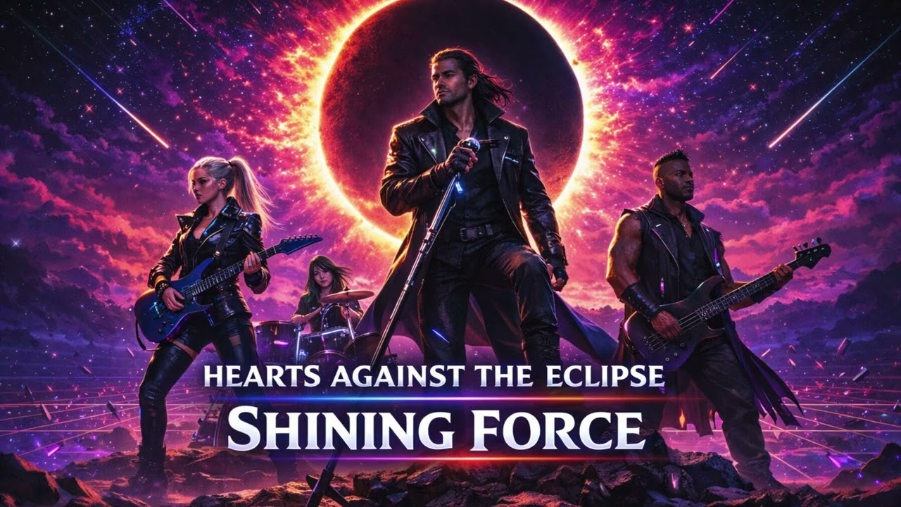 Hearts Against the Eclipse | Shining Force (Heroic Synthwave Power Metal)