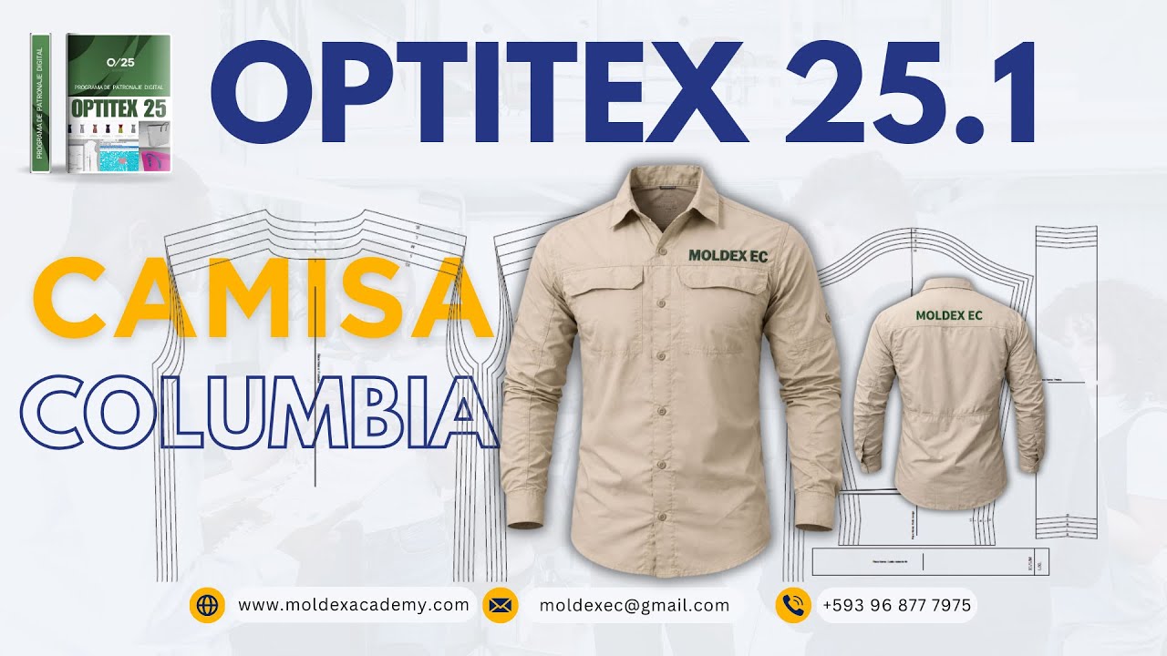 CAMISA COLUMBIA EN OPTITEX 25.1