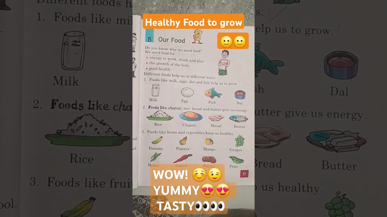 Lesson healthy food #learnthroughstories