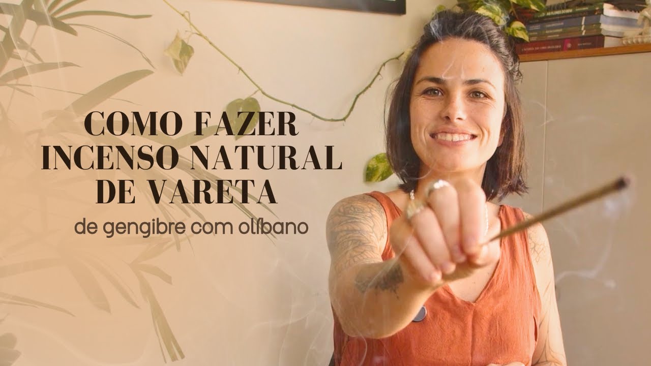 Como fazer incenso natural de vareta - gengibre e olíbano