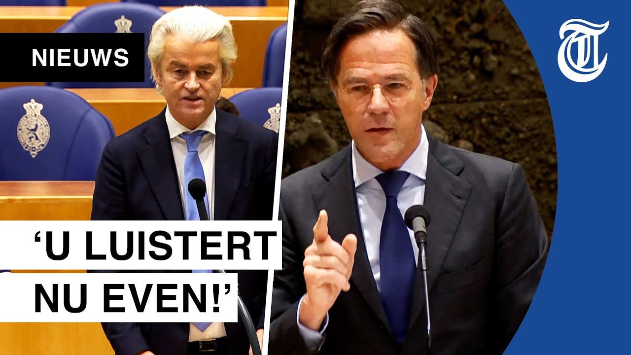Keiharde clash Rutte en Wilders