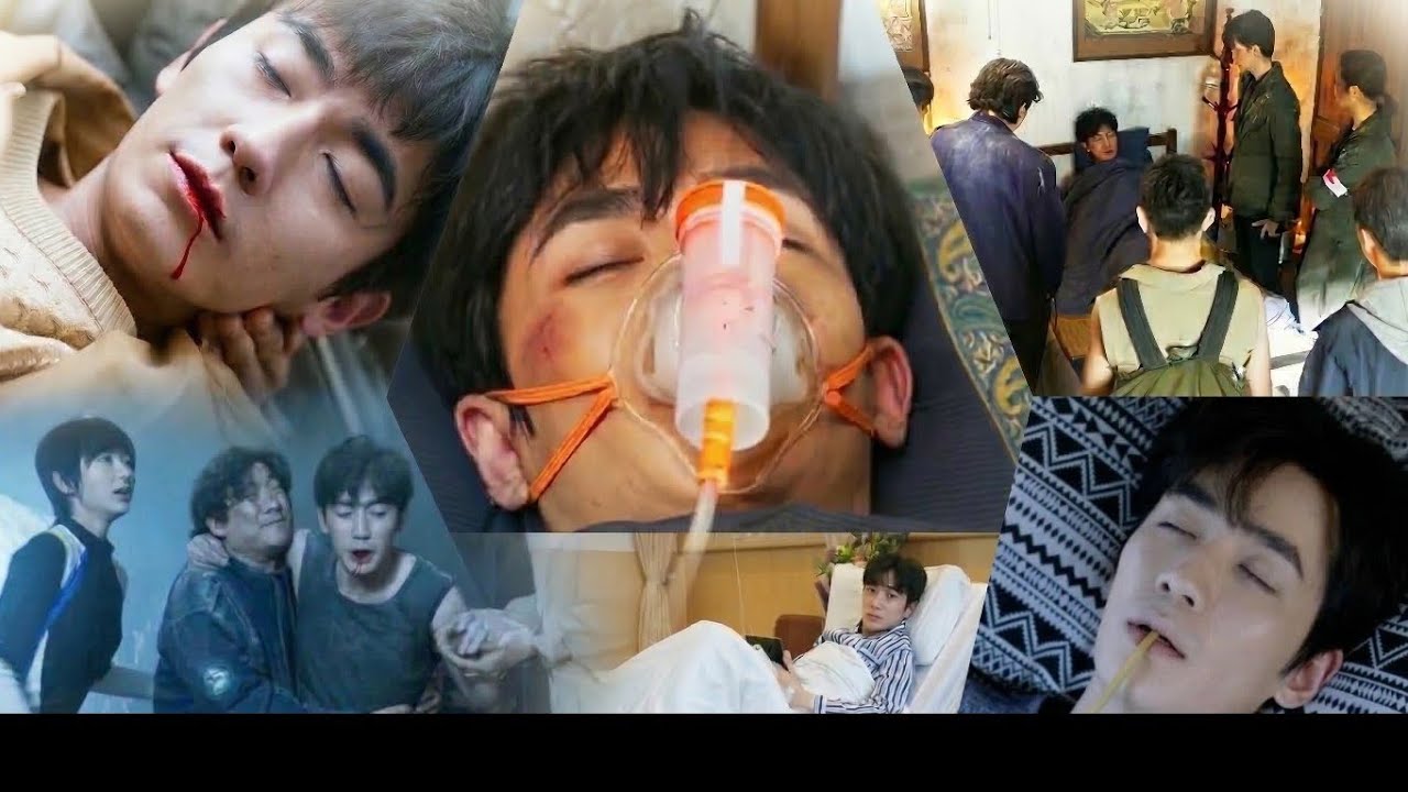 he felt excruciating pain and vomiting blood from chronic lung cancer. sick male lead dying