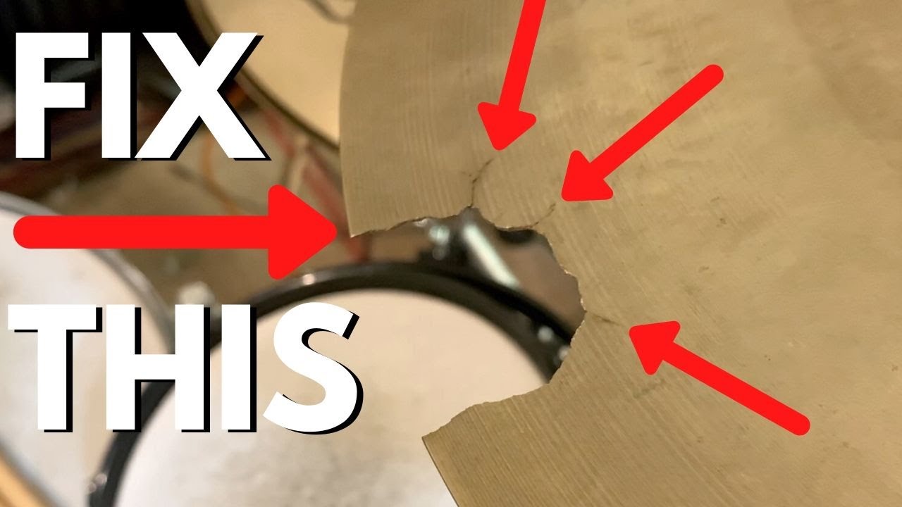 Cracked Cymbal Repair With a Dremel Tool -easy DIY-