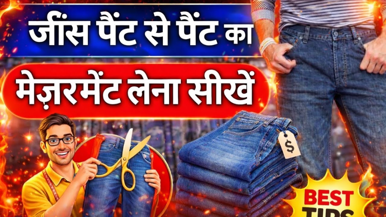 Jeans pant se pant ka measurement lena seekhen| Guddu Bhaiya Designer