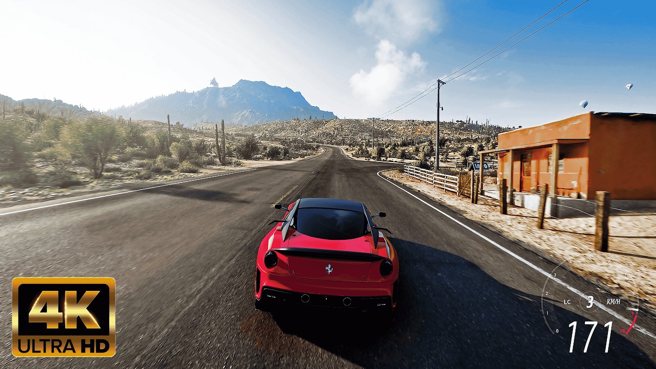 Ferrari 599XX V12 Full Throttle Run – 4K Ultra HD | Forza Horizon 5