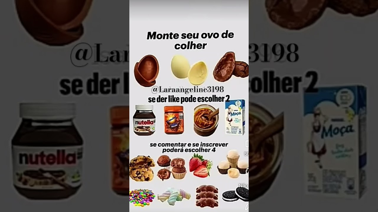 monte seu ovo de colher 🍫