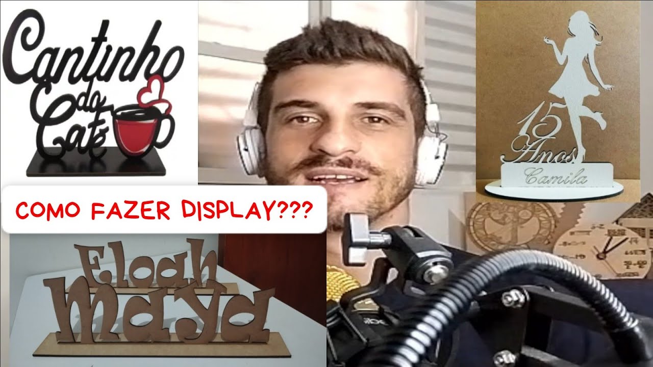 Como fazer display de mesa,com base e sem base,Tutorial Lightburn/Renda Extra com Gravadora Laser!